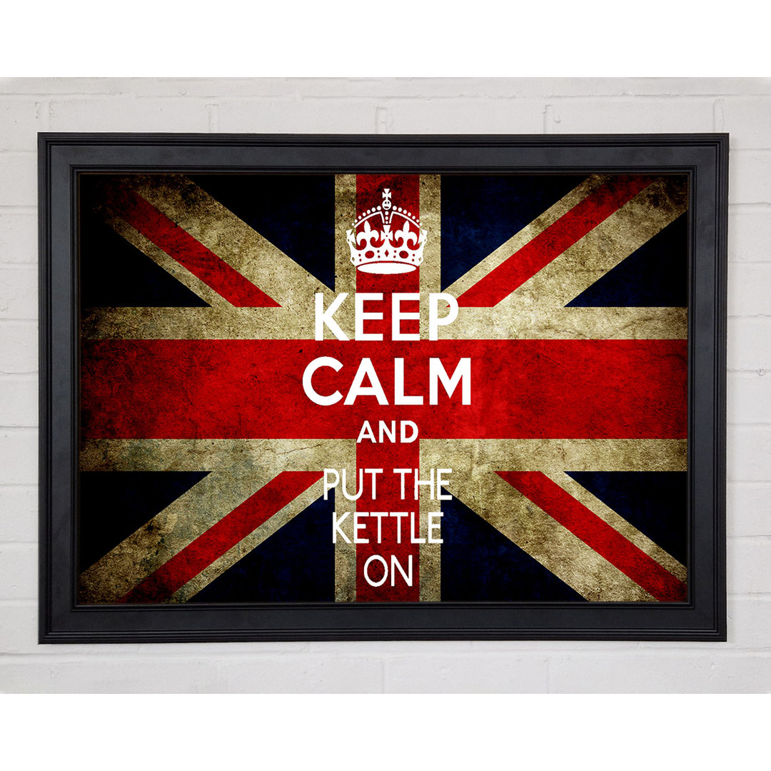 Englische Flagge Keep Calm - Druck