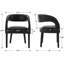 Chaises de salle à manger rembourrées modernes avec accoudoirs pour la cuisine / salle à manger / salon-729781004-729781007