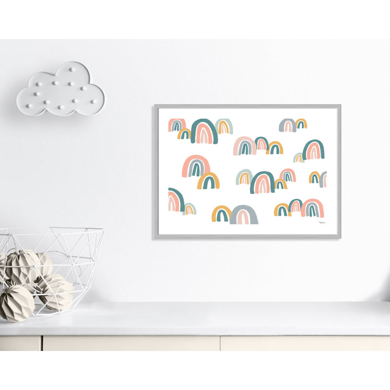 Décoration murale pour enfants, H 25,5 po x l 35,5 po x P 1,19 po, Encadré de boîte argent