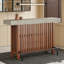 Table de bar Modern Home avec tablettes à 2 niveaux et repose-pieds