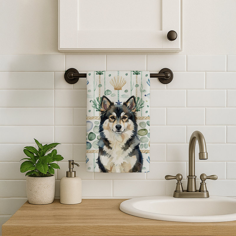 Serviette de cuisine Finnish Lapphund, Chien finnois de Laponie