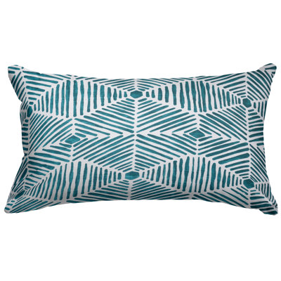 Charlie Geometric Cotton Reversible Throw Pillow
