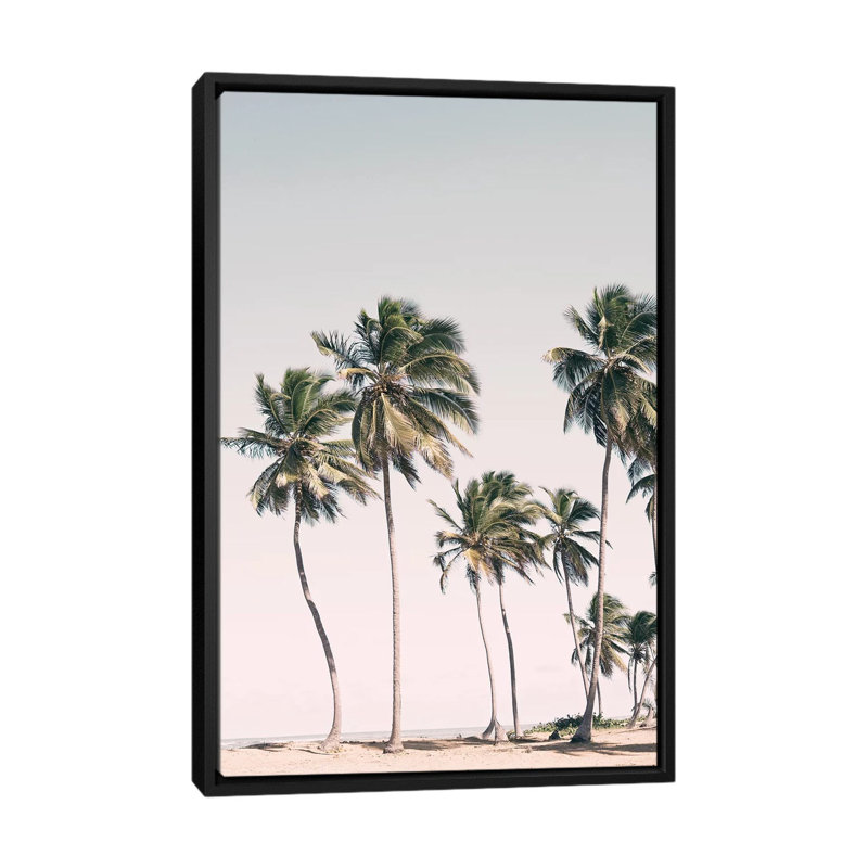 «Tropical Paradise» par Sissi & Seb - reproduction de photo, H 40 po x l 26 po x P 1,5 po, Toile avec cadre noir