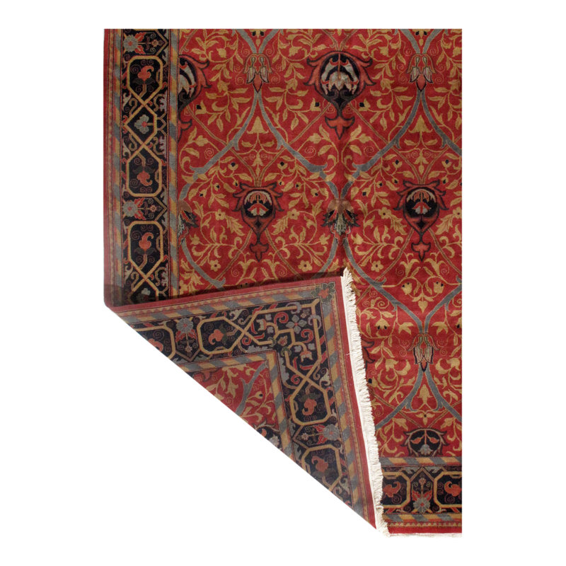 One-of-a-Kind Rectangle 9'9" X 13'9" Hand Knotted Area Rug