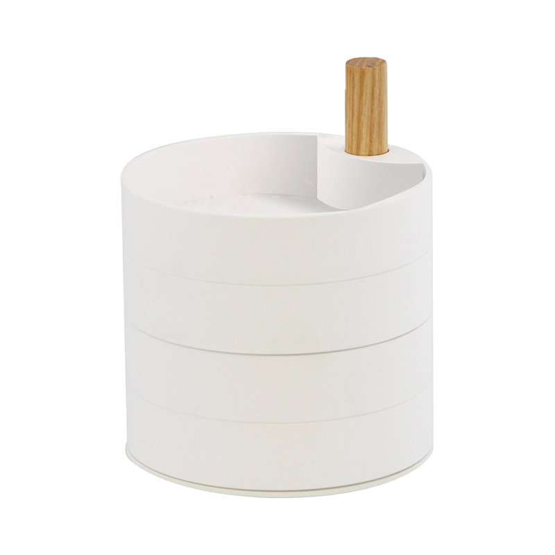 Boîtes à bijoux à 4 niveaux Yamazaki Home, plastique et bois