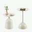 Table d'appoint blanche 2 pièces-93160639