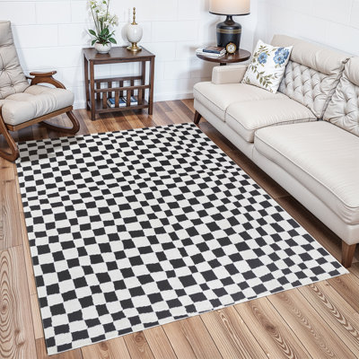 Freud Organic Checkered Area Rug