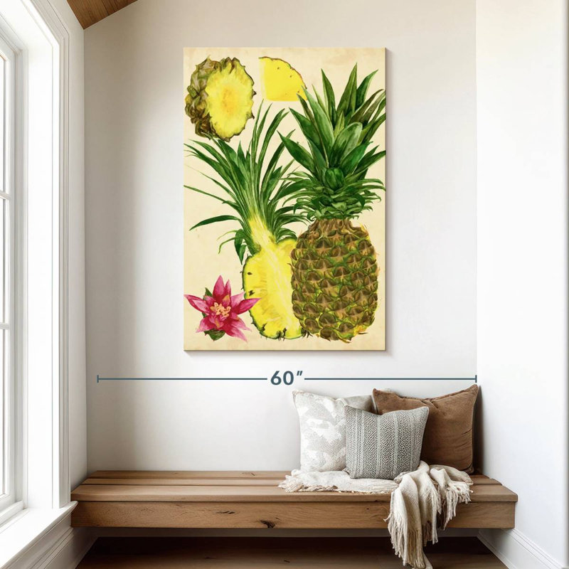 Yarlin Tropical Pineapple Study I, 48" H x 32" W