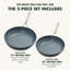 GreenPan Paris Pro Healthy Ceramic Nonstick 2 Piece Frying Pan Set-1131897402
