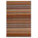 Tarren Handwoven Wool Orange/Grey Striped Area Rug