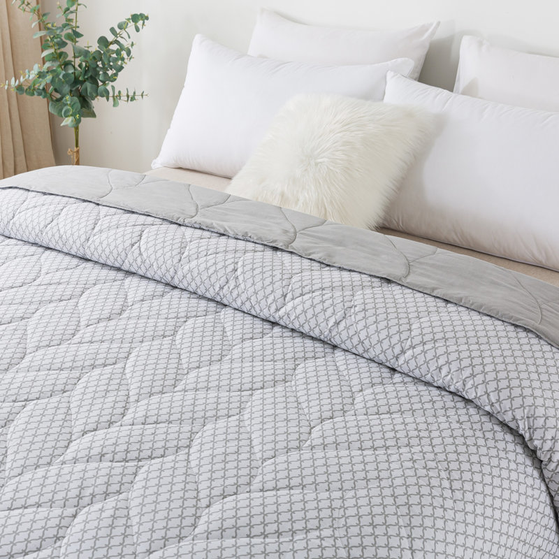 Waverly Twin-Size Cotton Reversible Down Alternative Blanket
