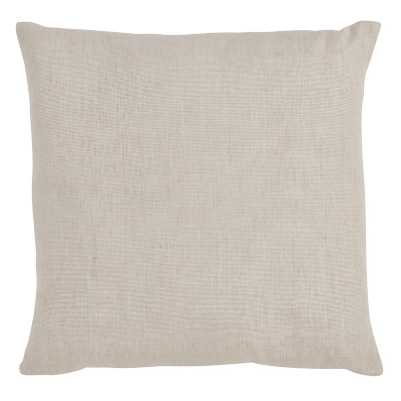 Natural Olive Branch Print Square Throw Pillow