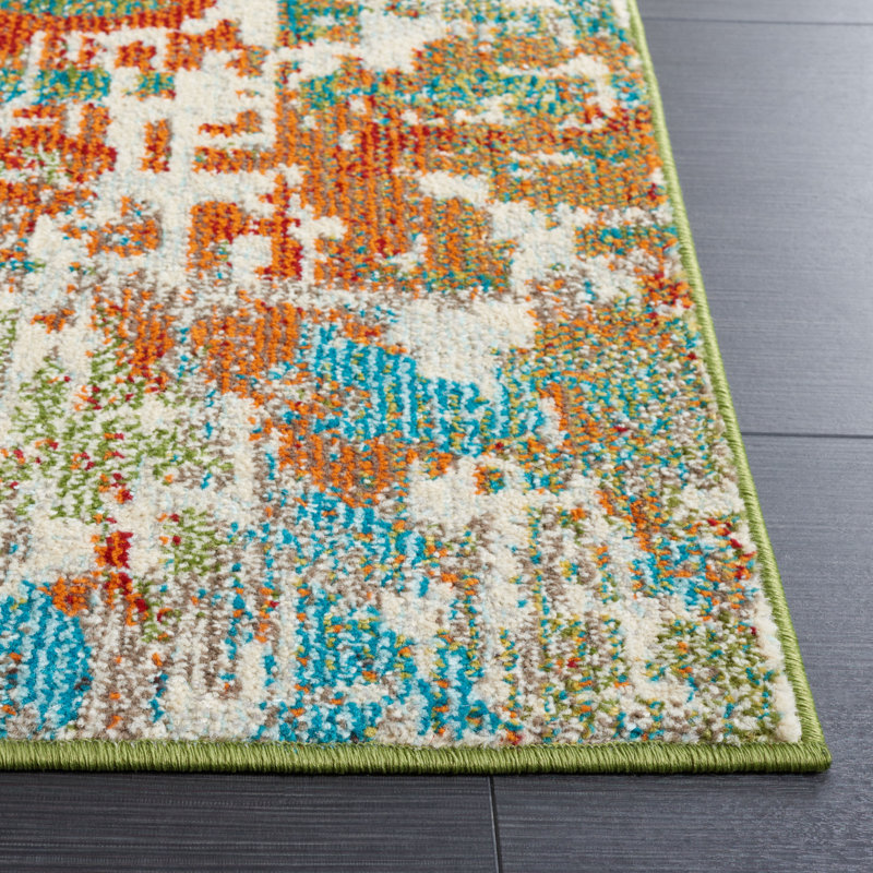 Madison Performance Abstract Rug, Rectangle 5'3" x 7'6"