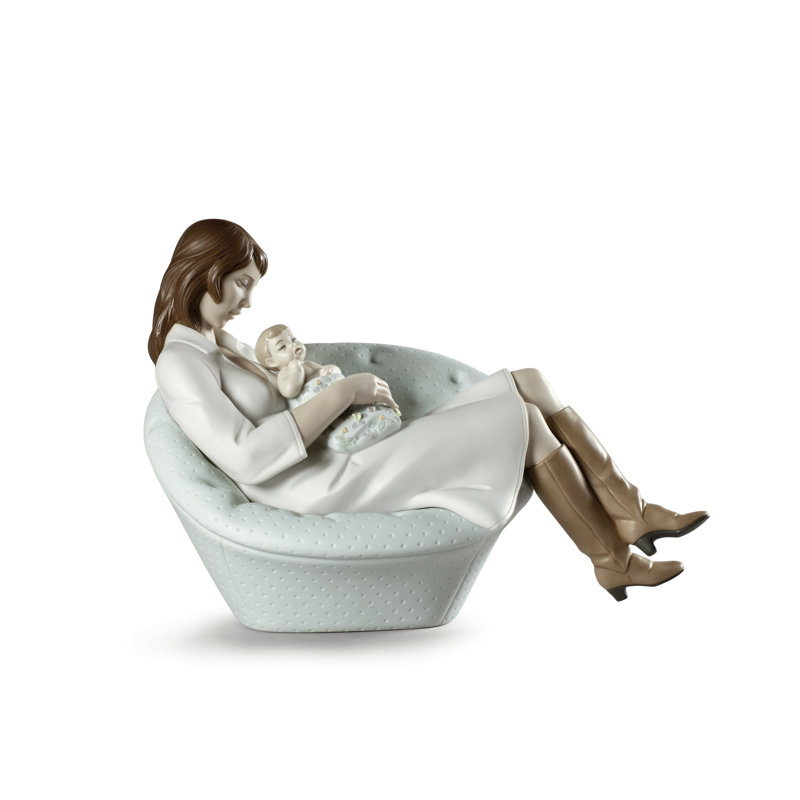 Feels Like Heaven Mother Figurine, Blue/White