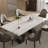 Luxury Extendable Sintered Stone Dining Table Set With 8 Upholstered Dining Chairs-1845698367-1846171448