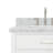 Abbate 72" Double Bathroom Vanity with Carrara White Marble Top-85364327