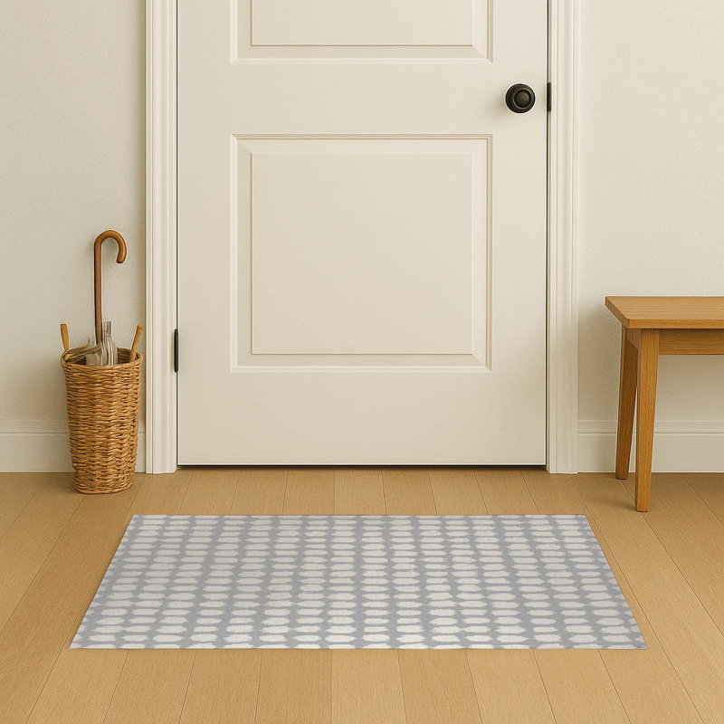 Paillasson intérieur tacheté, L 36 po x L 60 po, Gris