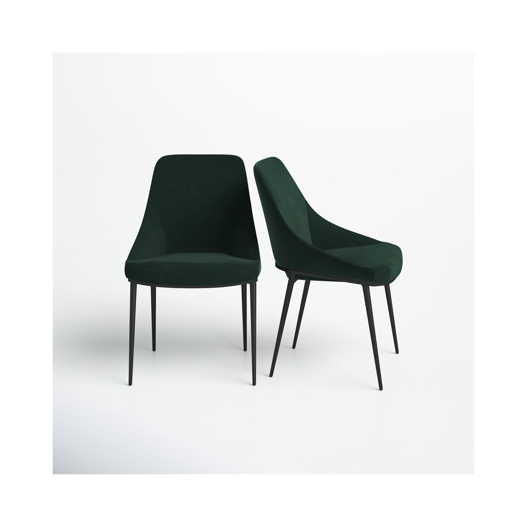 Halcyon Upholstered Side Chair, Green