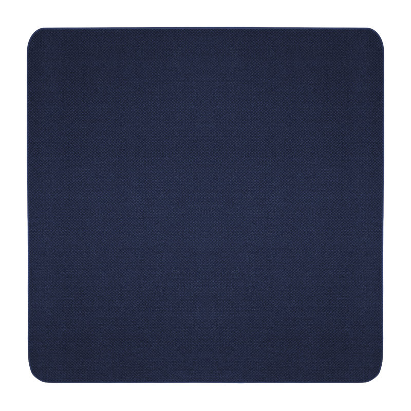 Skid-Resistant Carpet Indoor Area Rug Floor Mat - Navy Blue - Many Other Sizes To Choose From, Square 3'