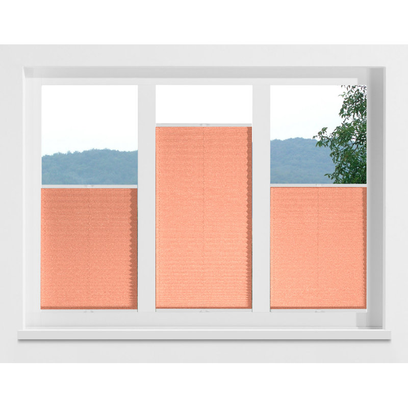 Affoux Cordless Opaque Pleated Blind, Pink, 100 x 130cm