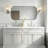Anayalee Traditional Scalloped Rectangle Bathroom Vanity Mirror | Stainless Steel Frame-219904212-219904210