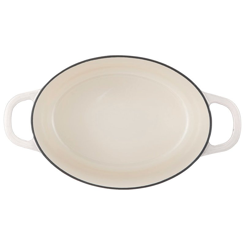 Cocotte ovale en fonte émaillée Crock Pot Artisan, Ivoire ivoire