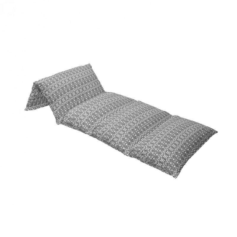 Housse de coussin d'extérieur monochrome Scribble, H 2 po x l 36 po x P 88 po