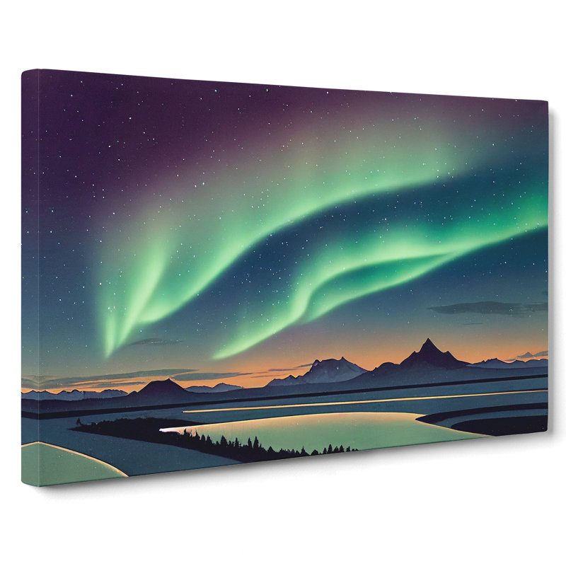Fearless Northern Lights - Wrapped Canvas, 50cm H x 76cm W x 3cm D