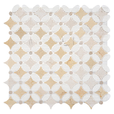 Martha Natural Stone Marble Look Mosaic Wall & Floor Tile