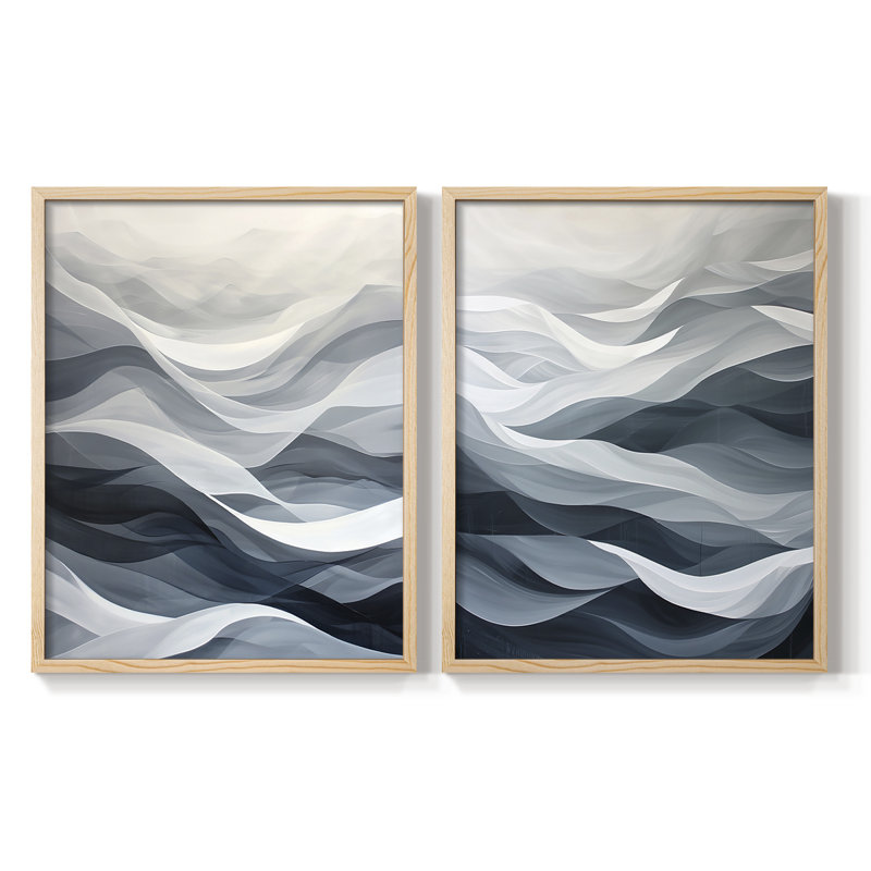 ABSTRACT Series CDLXVI - Reproduction encadrée de qualité supérieure - prête à être accrochée - aucun clou requis - aucun clou requis