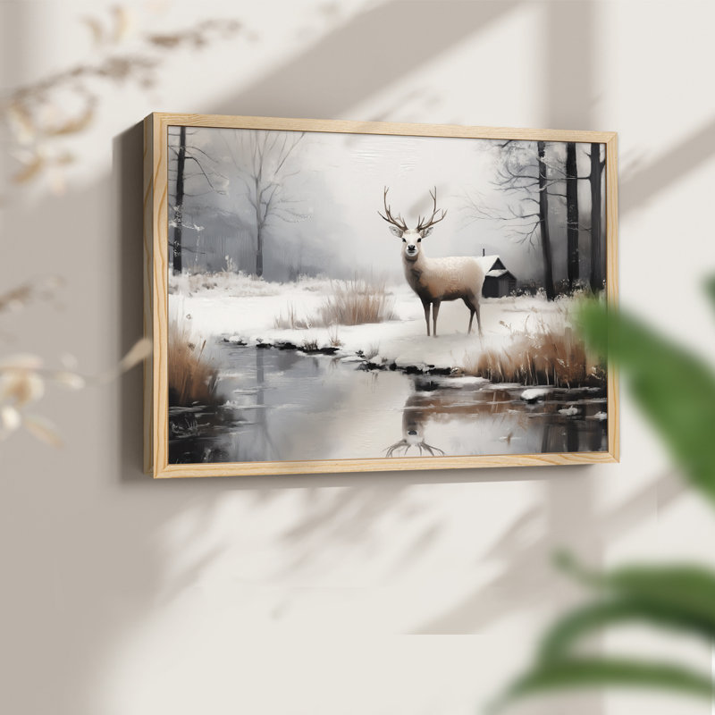 Art de Noël - DCCCLIX - Reproduction encadrée - Restickable, Naturel, H 11 po x l 14 po