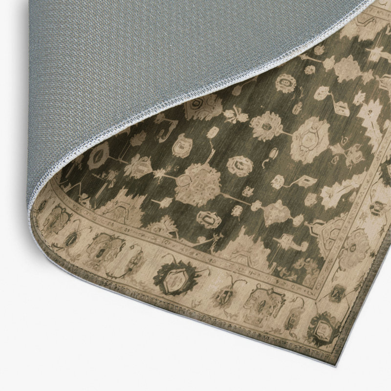 Tapis intérieur et extérieur brun Overdyed, Rectangulaire 2 pi x 3 pi
