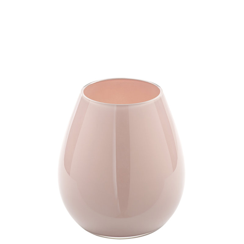Handmade Glass Table Vase, Rose