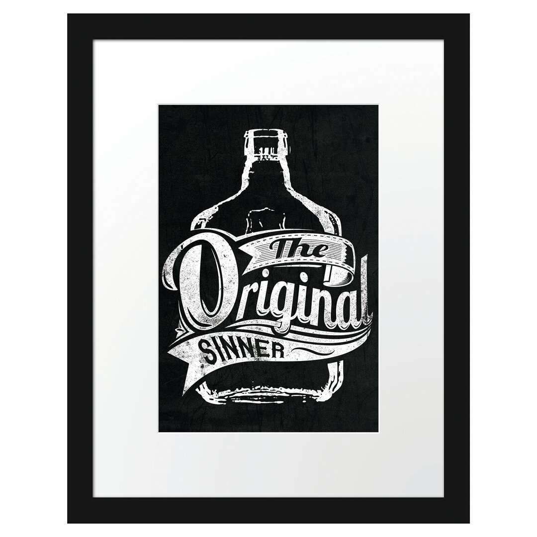 Gerahmtes Poster The Original Sinner Black