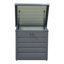 Alpen Home Folcroft 72cm W 200L Water Resistant Metal Lockable Deck Box in Black