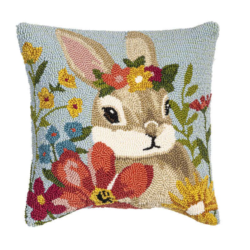 Coussin intérieur / extérieur Bunny Blooms