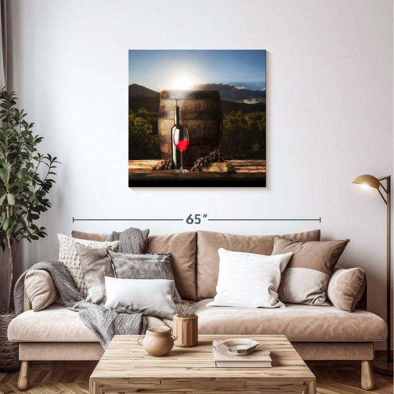 Yarlin Merlot Red Wine, 36" H x 36" W