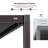 Purple Leaf 10' X 12' Louvered Aluminum Pergola with Adjustable Roof for Patio Deck and Garden