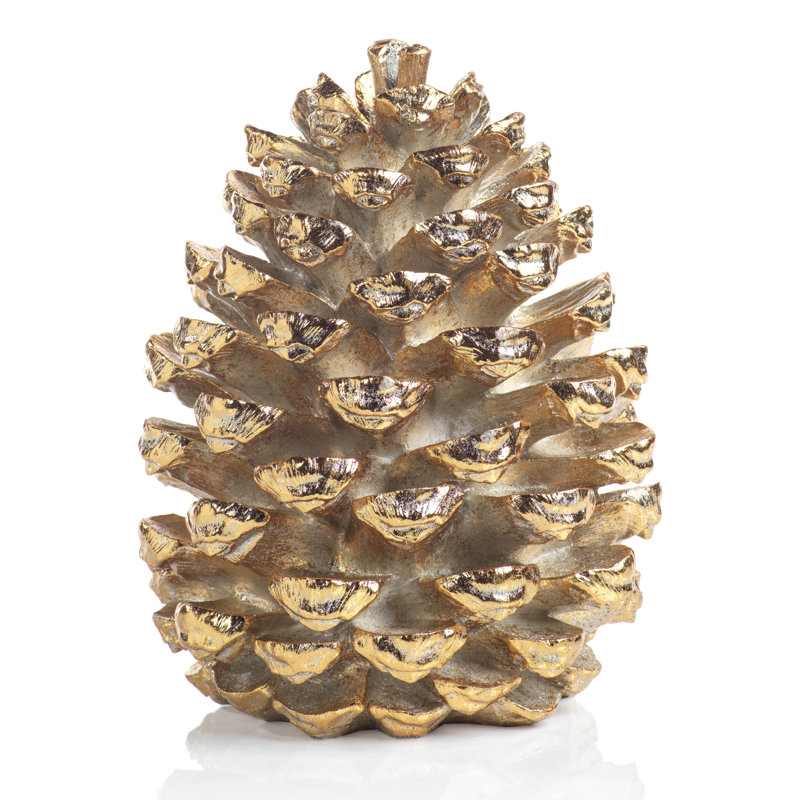Christmas Decorative Accent, Gold, 16.25" H x 13" W x 13" D