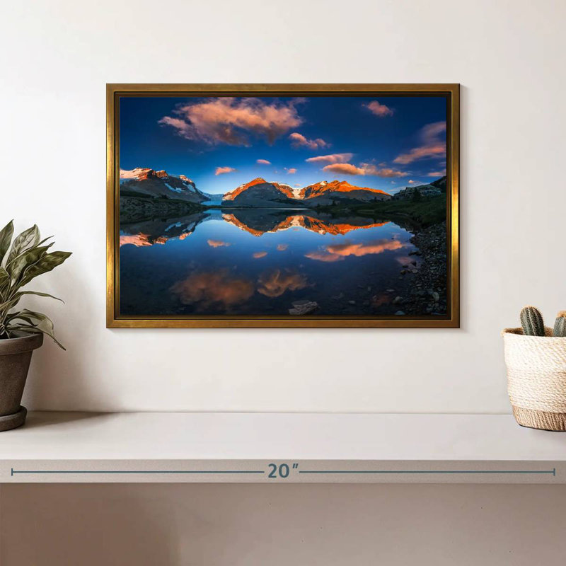 Parc national Jasper, Cadre flottant doré, 13 po x 9 po