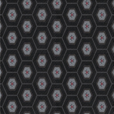 Laine tissée à la main avec motif géométrique en laine et polyester gris/noir Tapis décoratif