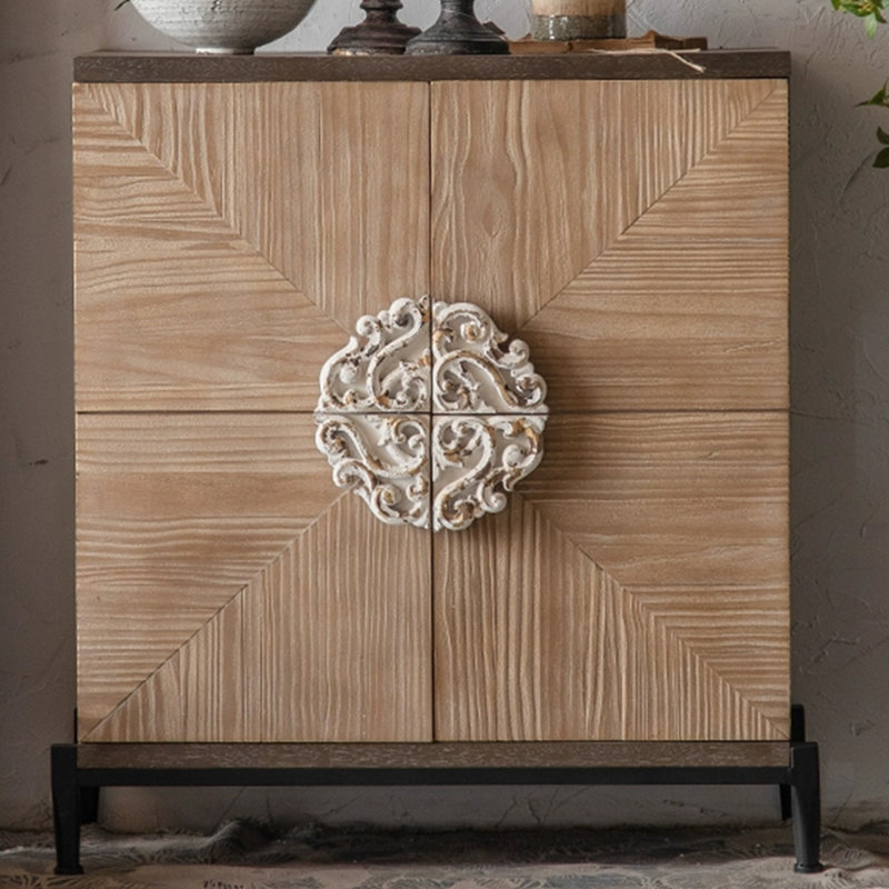 Retro Solid Wood Sideboard