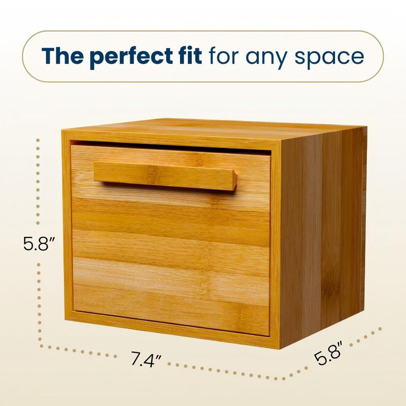 Bamboo Bathroom Storage Container Bathroom Tray Tumbler