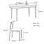 Ensembles de table de salle à manger solides avec plusieurs points forts.-110445636