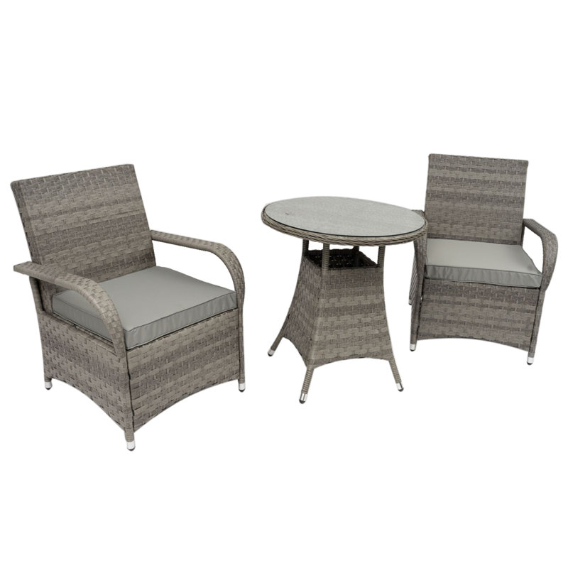 Achiuta 2 - Person Seating Group with Cushions, Grey