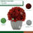 Synthetic Fabric Burgundy Hydrangea Arrangement in Planter-1148570087-1079741319