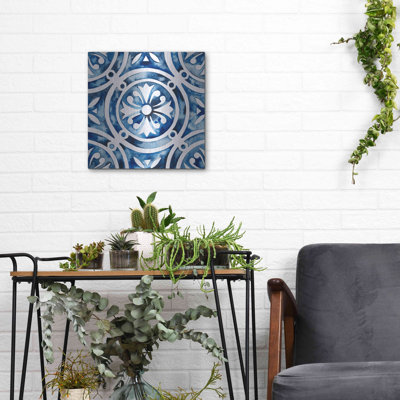 «Cobalt Tile IV» par Grace Popp
