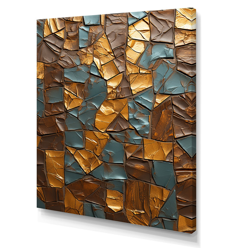 Abstrait charme fractal - art mural abstrait, Toile tendue, H 32 po x l 24 po x P 1 po