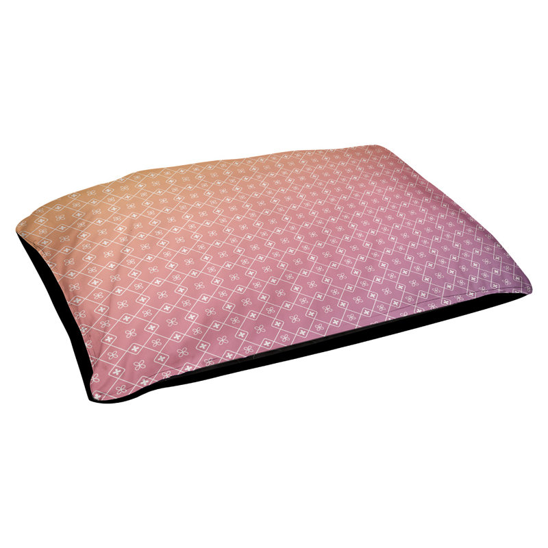 Coussin Campion, Petit - L 29,5 po x l 19,5 po, Orange / jaune / mauve