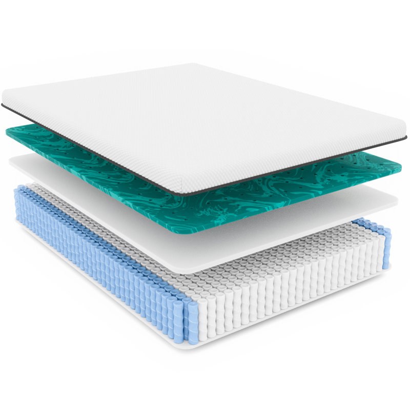 Matelas en drap-housse avec couvre-lit moyen, Très grand simple